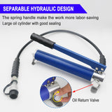 ▶ Herramienta de prensado hidráulica  de CA, kit manual de crimpado de manguera de CA, aire acondicionado de alta presión para accesorios de manguera de púas y abalorio, herramienta de reparación