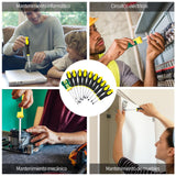 ▶ Juego de Desarmadores-Destornilladores de Precisión Extraíble Profesional Magnética Kit de Herramientas de Reparación para Computadora Móvil Teléfono Inteligente Consola de Juegos (12)