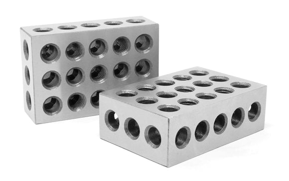 WEN 10423 bloques de precisión endurecidos con acero de 3 x 2 x 1 pulgada, paquete de dos