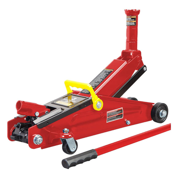BIG RED   Gato hidráulico de Servicio de Carretilla/Piso con Silla de Montar Adicional (Compatible con: SUV y Camiones de Altura extendida): Capacidad de 3 toneladas (6 Libras), Color