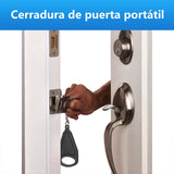 Cerradura De Puerta Portátil, 1 Piezas Cerradura De Seguridad Para Viajes, Cerradura De Puerta Portátil De Acero Inoxidable Para Apartamento, Escuela, Viaje, Hotel, Motel