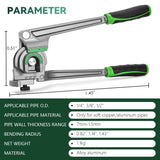 ▶ Dobladora de tubos Dobladora de tubos 3 en 1 Herramienta para doblar tubos de cobre y aluminio de 180° HVAC para Reparación de Refrigeración de Aire Acondicionado Antstone 1/4” 3/8” 1/2” DE