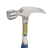 ▶Estwing E3-22SMR Framing Hammer, Milled Face, 22-Ounce, 13.5-Inch, Vinyl Shock Reduction Grip