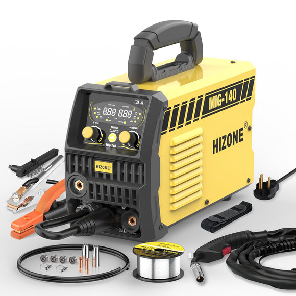 ▶ SOLDADORA  Soldador, 6 en 1 Gas MIG/Gas MAG/núcleo de flujo sin gas/palillo/elevación TIG/máquina de soldadura de aluminio, visualización LED grande de 120 V/240 V multiproceso soldador