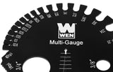 WEN ME210G Metric and Imperial Metal Thread Pitch Multi-Gauge with Carrying Case, Two Pack, Black