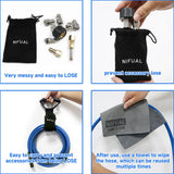 ▶ Limpieza de lavadora a presión, kit de chorro de alcantarillado para manguera de limpieza de drenaje de presión de trabajo NPT de 1/4 pulgadas, manguera de limpieza de drenaje