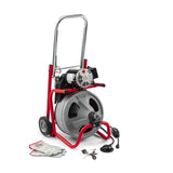 RIDGID 52363 K-400 Kit de máquina de tambor de limpieza de drenaje de 120 voltios con cable C-32IW de 3/8 pulgadas x 75 pies