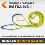 ▶ Correas de Elevación 1 Paquete Correa de Cincha para Trabajo Pesado Aparejo, Mudanza, Remolque, Izado Kodiak Straps