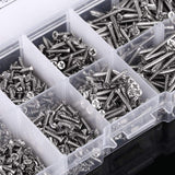 Paquete de 800 piezas de tornillos de acero al carbono M2 Unidad cruzada cabeza plana autoperforantes kits Kits para máquina de carpintería sujetador