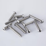 Cicidorai Tornillos de cabeza de botón M5-0,8 x 12 mm, acero inoxidable 304 18-8, llave Allen, roscas de máquina completa, cantidad de 50