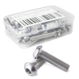 Cicidorai Tornillos de cabeza de botón M5-0,8 x 12 mm, acero inoxidable 304 18-8, llave Allen, roscas de máquina completa, cantidad de 50