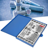 ▶ Juego de machos y matrices de 40 piezas Juego de machos y matrices maestro Juego de herramientas manuales de rosca de rosca de acero de aleación de alta dureza, Juego De Machuelos Y Tarrajas