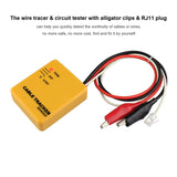 Probador de circuitos de trazador de cables eléctricos con generador de tonos y kit de sonda, probador de localización de señales de cable, continuidad del circuito de prueba, línea telefónica de red,