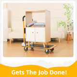 Plataforma Plegable camión Push Dolly-330 LB. Capacidad de Peso con Ruedas giratorias, 28.75" x 18.75" x 33"
