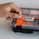 ▶ Organizador con 11 compartimentos, 9"