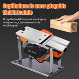 Cepilladora Eléctrica de Madera ,Herramienta Manual de 18000 RPM para Chaflán y Acabado en DIY Cepilladora Eléctrica Compacta y Eficiente para Trabajos en Madera