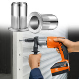 🔩 Worldity - Juego de 150 tuercas de remache de acero inoxidable de 1/4"-20, insertos roscados de cabeza plana con cuerpo moleteado para metal, tuercas de hardware duraderas para un cierre seguro