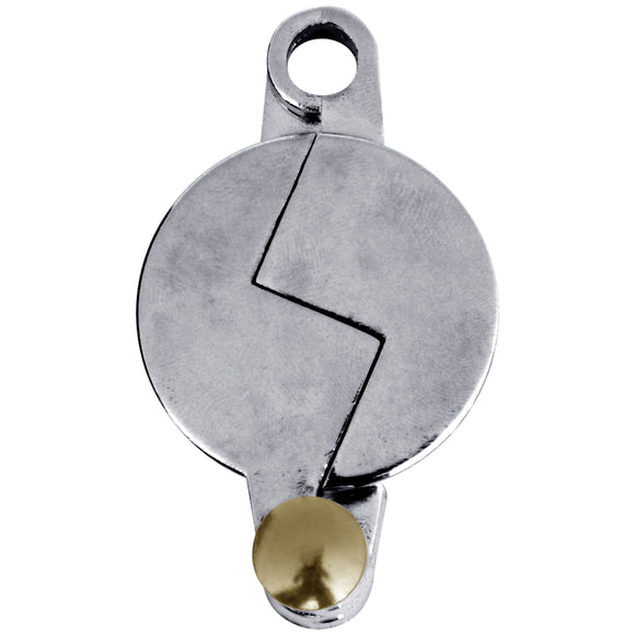 Cerradura para llave de agua - Cerradura de llave, cromo, material de goma, se adapta a babero de manguera de jardín de 3/4 pulgadas