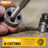 ▶ Juego de Terrajas y Machos de 40 Piezas. Troqueles Métricos, Grifos y Manijas de LLave. Juego de Herramientas Manuales para Cortar, Roscar, y Moldear Tuercas, Pernos, Tornillos, Bujias, y Mas