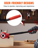 ▶ Roscador de tubos de carraca con 3 troqueles, NPT de 1/2 pulgadas, NPT de 3/4 pulgadas, herramienta de enhebrado de tubo de carraca NPT de 1 pulgada, juego de enhebradores portátiles