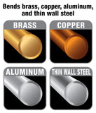 ▶ Dobladora de Tubos de Alta Resistencia para líneas de Cobre, latón y Freno de hasta 13 mm de diámetro Exterior