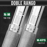 ▶ Llave de torque o dinamométrica  De 3/8 Pulgadas, 19-110Nm/7.4-81.1pies-Libra, Llave De Torque Con ±4% De Precisión, Adecuada Para La Instalación De Bicicletas, Coches y Otras Máquinas