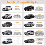 ▶ Fundas de piel de asiento delantero, a prueba de agua, protectoras, ajuste universal, para la mayoría de los autos, SUV y camionetas, color negro