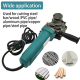 ▶ Cortador eléctrico de mano de barras de refuerzo de metal para corte en frío de 4 mm a 25 mm en 6 segundos, 110 V, máquina de corte en frío para cortar tubos de PVC de madera (con caja,