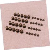 🔩 DIYEAH Juego De 72 Piezas De Herrajes Para Artículos De Cuero Tornillos De Remache De Aleación Mini Tachuelas Para Equipaje Cinturones Bolsos Zapatos Proyectos De Manualidades