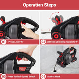 ▶ Drenaje eléctrico Sinfín de , serpientes de fontanería de 25 pies, removedor de zuecos de drenaje de serpiente para desatascar inodoro, alcantarillado, baño, tubos de drenaje de fregadero (baterías