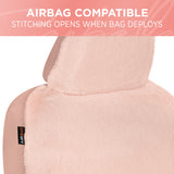 ▶ Cubierta Suave de Piel de Oveja Rosa Rosa, Cubiertas de Asiento Delantero de Piel sintética de 2 Paquetes para Autos con Toque Suave y Lujoso, Lindas Cubiertas Interiores automotrices para Camiones