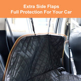 ▶ Forro de carga para perros, impermeable, funda de carga para mascotas, tapete para asiento de perro, para SUV, sedanes, furgonetas con protector de solapa de parachoques, antideslizante, ajuste universal de gran tamaño, color negro