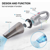 ▶  Aspiradora de Mano, 5000PA Aspiradora Inalámbrico Portatil Potente Aspirador de Coche Seco y Húmedo120w USB Carga Rapida para Coches,Hogar, Oficina, Sofas, Pelos Mascotas