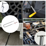 ▶ Desagüe de serpiente, removedor de zuecos, herramientas de limpieza de canalones, limpiador de drenaje para inodoro, alcantarillado, ducha, cocina, baño, tina, desagües obstruidos,