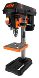 WEN 4208T Prensa de taladro de hierro fundido de 2.3 amperios, 8 pulgadas, 5 velocidades, negro/naranja