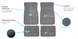 ▶ Tapetes Alfombrilla de alfombra gris con almohadilla para el talón (Deluxe)