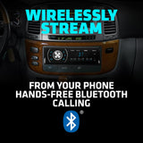 ▶ Sound Storm Lab ML41B Dash Single-DIN Bluetooth Mech-Less Player