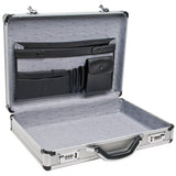 ▶ MALETIN DE ALUMINIO plateado, 44.45 x 10.16 x 33 cm (17.5" x 4" x 13")