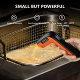 Pistola de termómetro infrarrojo recargable para cocinar de -124°F ~1200°F | Inkbird visualización colorida pistola de temperatura láser digital para pizza, horno, parrilla, cocina, hogar