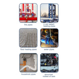 ▶ Buscador de tuberías y cables subterráneos Monitor de Fugas de Agua, Kit de Detector de Fugas de Tubería de Pared Subterránea Herramienta Inalámbrica de Detección de Sonido de Fugas de Alta Resistencia con Auriculares