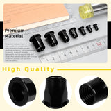 🔩 Mardatt - 250 piezas M3 M4 M5 M6 M8 M10 M12 tuercas de remache métricas de medio cuerpo hexagonal, rosca media hexagonal de acero al carbono chapado en zinc, tuerca de inserción roscada de cabeza