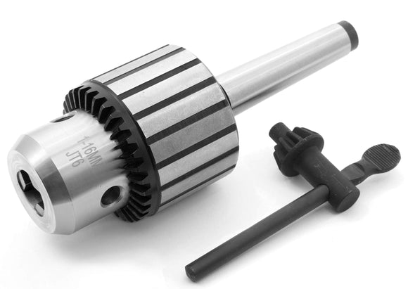 WEN LA164K - Portabrocas con llave de 5/8 pulgadas con cono de árbol MT2