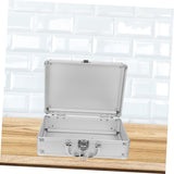 ▶ MALETIN CON RUEDAS Metálico de Aleación de Aluminio Resistente con Cerradura Caja Organizadora Vacía para Herramientas y Maquillaje Compacto y Portátil para Hombre Oficina
