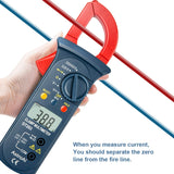 ▶ Pinza Amperimétrica, Multímetro Digital Automático, Medidor de Corriente Voltaje AC/DC, Resistencia, Continua, Diodos Pinza