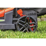 Cortadora de césped BLACK + DECKER - Podadora eléctrica con manubrio de Bicicleta, 38 cm (15 Pulgadas), 10 A, con Cable (BEMW472BH)