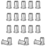 weideer - Tuercas de remache M8, 304 tuercas de remache de acero inoxidable con cabeza plana