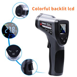 Termómetro infrarrojo, Termómetro Pistola de Temperatura Láser Digital Sin Contacto 50C~550C 58F~1022F) Para uso Industrial, Cocina Detección de Moldes, Ambiente, Temperatura Superficia
