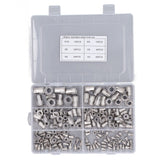 180 Uds. Kit de Tuercas de Remache M3 M4 M5 M6 M8 M10 304 Inserto de Tuerca de Remache Roscado de Acero Inoxidable Tuercas de Inserción de Cabeza Plana para Automóviles