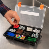 ▶ Organizador con 11 compartimentos, 9"