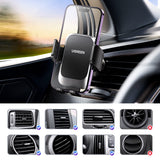 ▶ Soporte Celular Automóvil, Base Porta Móvil Auto Giratorio 360° con Gancho Metálico y Botón de Liberación, Uso con Una Sola Mano para iPhone 16 15 14 13 Pro MAX, Galaxy S24 S23 S22 Ultra